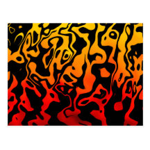 Abstract Lava Swirl Postcards