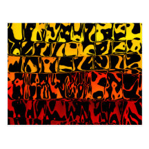 Abstract Lava Swirl Squared Post Cards
