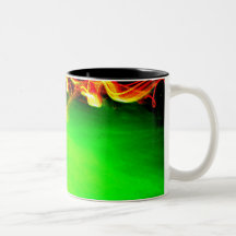 Abstract Light Painting 01 Greenacrageless Coffee Mug