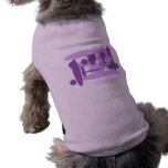 Abstract lilac pet tee