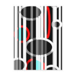 Abstract Lines and Elipses Postcards