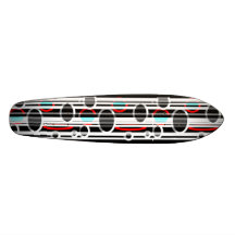 Abstract Lines and Elipses Skateboard