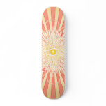 Abstract Lines and Spirals: Custom Skateboard