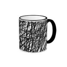 Abstract Lines Coffee Mugs