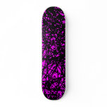 Abstract Lines - Magenta Skate Board Deck