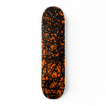 Abstract Lines - Orange Skate Board