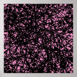 Abstract Lines - Pink Print