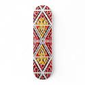 Abstract Lines: Red: Custom Skateboard