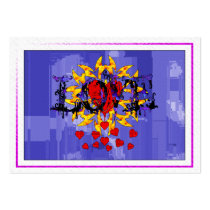 Abstract Love Valentine Business Cards