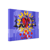 Abstract Love Valentine Stretched Canvas Prints