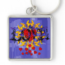 Abstract Love Valentine Key Chains