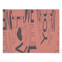Abstract Love You Photo