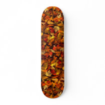 Abstract Maple and beech leaves Skate Board Decks