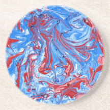 abstract marble drink coasters