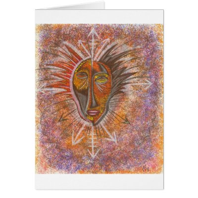 Abstract mask cards by g3omega