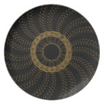 Abstract Melody flower Dinner Plate