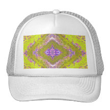 abstract mesh hats