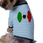 Abstract Mexican Flag Pet Shirt