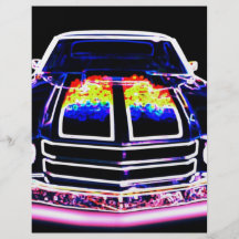 Abstract Muscle Car Custom Flyer