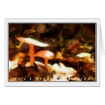 Abstract Mushrooms I Greeting Card