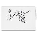 Abstract musician figures done in black