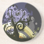 Abstract Nature Design Beverage Coasters