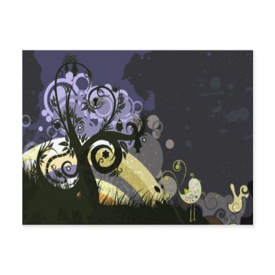 Abstract Nature Design Postcards by stationeryshop