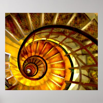 Abstract Nautilus Spiral Staircase by ElainePlesser