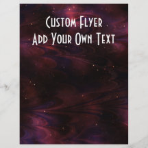 Abstract Nebula Texture - Pink Personalised Flyer
