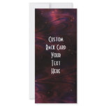 Abstract Nebula Texture - Pink Custom Rack Card