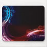 Abstract neon spectrum light effect mousepad