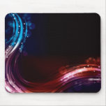 Abstract neon spectrum light effect mousepads
