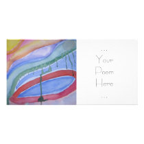 abstract now photo card