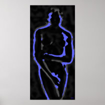 Abstract nude (PNG) Poster