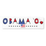 Abstract Obama 2008 Bumper Stickers
