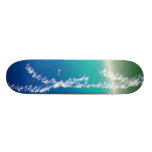 Abstract Ocean Waves Skate Board Deck
