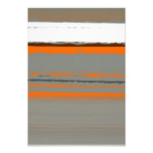 Abstract Orange 2 Custom Announcements