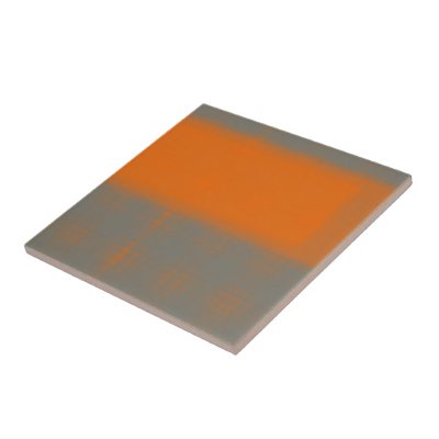 Abstract Orange 3 Tiles