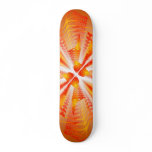 Abstract Orange Design: Vector Drawing: Skateboard