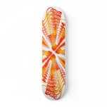 Abstract Orange Design: Vector Drawing: Skateboard