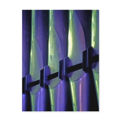 Abstract Organ Pipes Postcard by davem1966