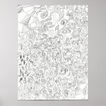 Abstract Outlines Poster posters