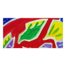 Abstract Owl by Piliero Photo Greeting Card