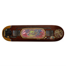 Abstract - Paint - The meaning of life Skateboard Deck