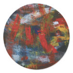 Abstract Painting 29 Fall Festival Round Stickers