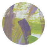 Abstract Painting 58 Iris Round Sticker
