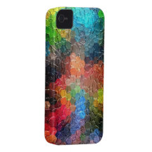 Abstract Painting | Dynamic Colours iPhone 4 Covers