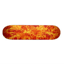 Abstract painting | fire red splattergrunge skate board decks