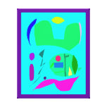 Abstract Painting Happiness Good Luck Joy (96) Gallery Wrapped Canvas