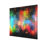 Abstract painting | Lights in the Night Canvas Print
